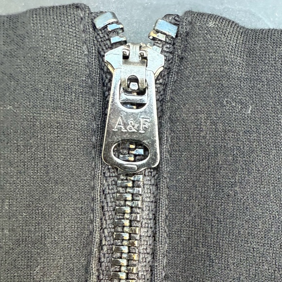 Abercrombie & Fitch Black Skinny Leggings Pants Zipper Metallic Women’s size XS - Picture 5 of 7